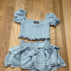 Katie J NYC Kids Matching Set in Light Blue